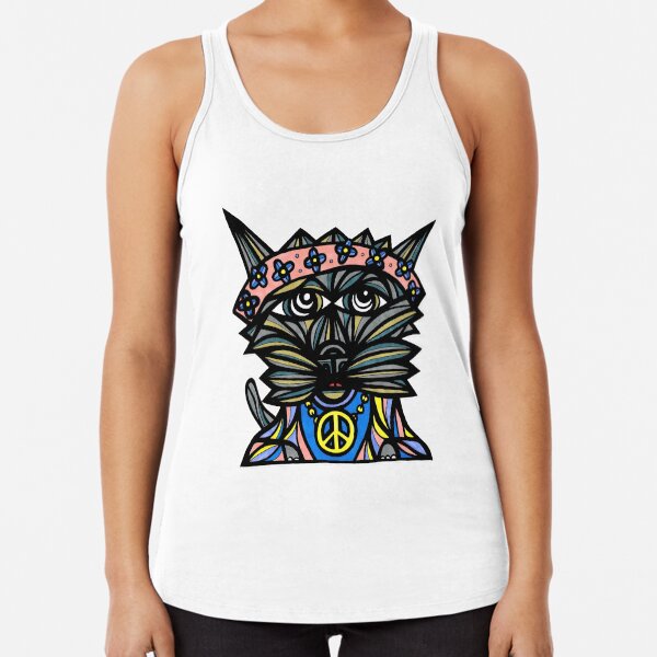 "Peace Kat" Racerback Tank Top