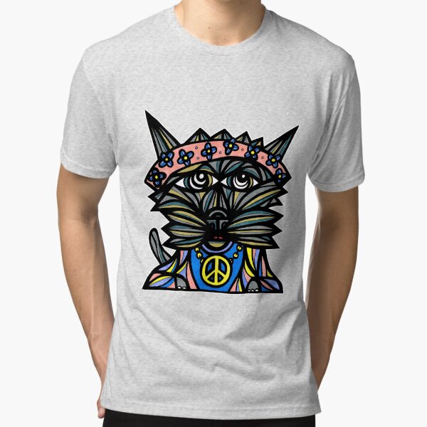 "Peace Kat" Tri-blend T-Shirt