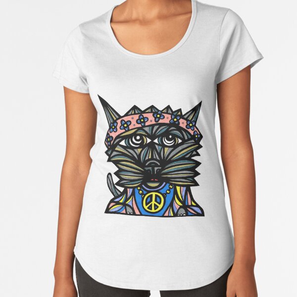 "Peace Kat" Premium Scoop T-Shirt