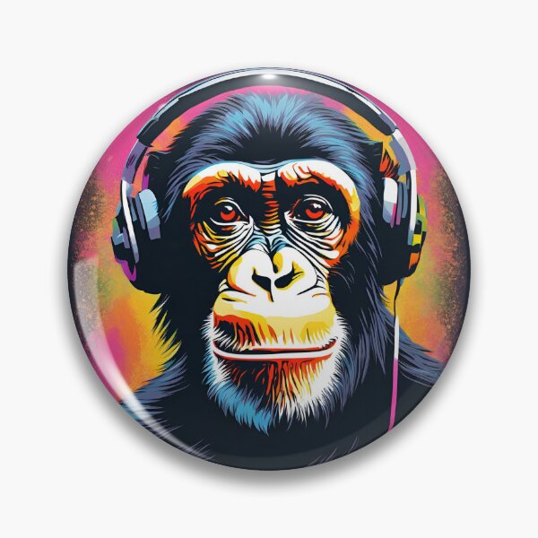Item preview, Retro Chillin' Chimp designed and sold by NicMacTees.