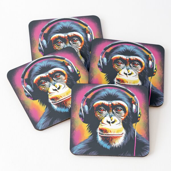 Item preview, Retro Chillin' Chimp designed and sold by NicMacTees.