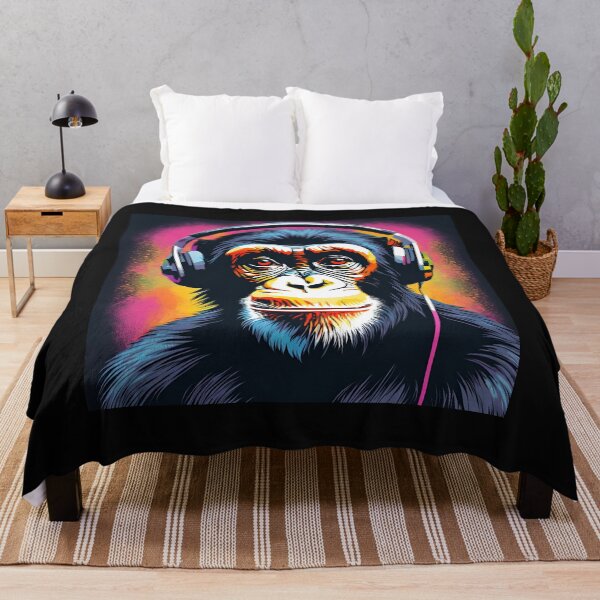 Item preview, Retro Chillin' Chimp designed and sold by NicMacTees.