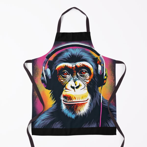 Item preview, Retro Chillin' Chimp designed and sold by NicMacTees.