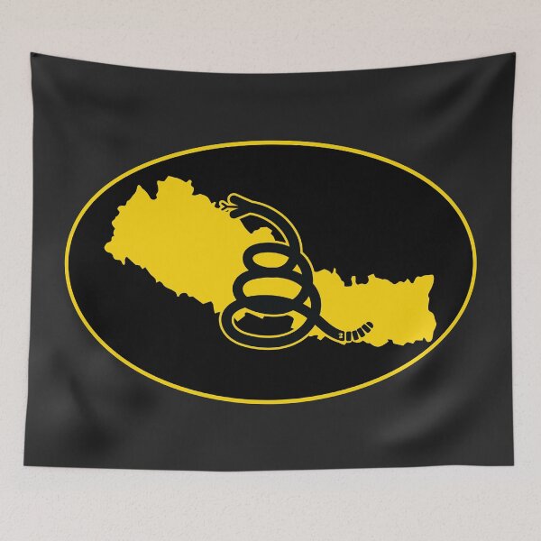 Item preview, NEPAL - Freedom Is The Superpower - Modern Gadsden Snake Flag - Dont Tread On Me design designed and sold by pelagio.