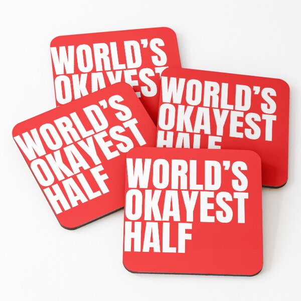 Item preview, World's Okayest Half - White designed and sold by Cutsandsparks.
