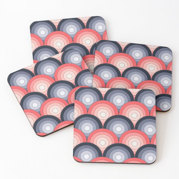 Item preview, Mid century circles tile Pattern designed and sold by SketchyHeart.