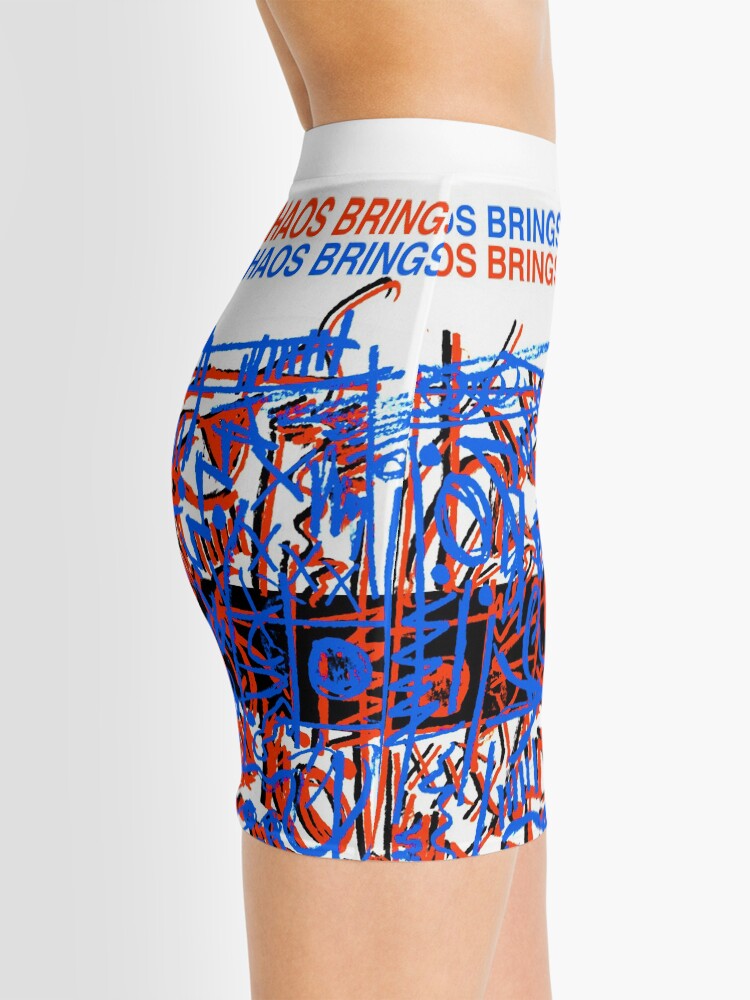 Alternate view of Chaos Brings Joy - Illustration Mini Skirt