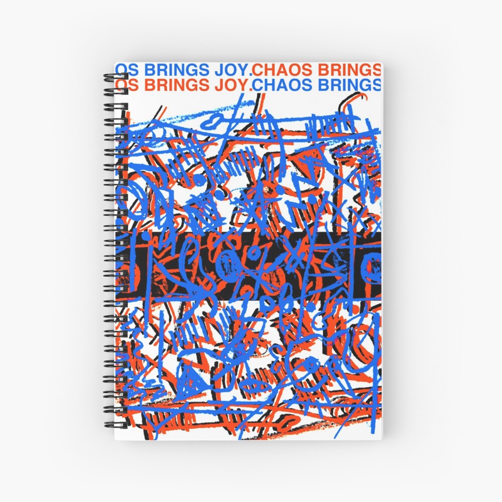 Chaos Brings Joy - Illustration Spiral Notebook