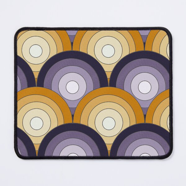 Item preview, Mid century circles tile Pattern - purple and yellow designed and sold by SketchyHeart.