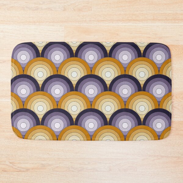 Item preview, Mid century circles tile Pattern - purple and yellow designed and sold by SketchyHeart.