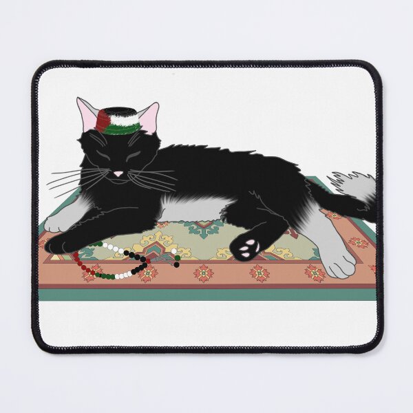 Item preview, Cat and prayer mat designed and sold by The Tsundoku Chronicles .