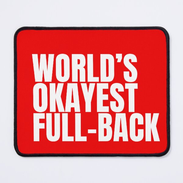 Item preview, World's Okayest Full-Back - White designed and sold by Cutsandsparks.