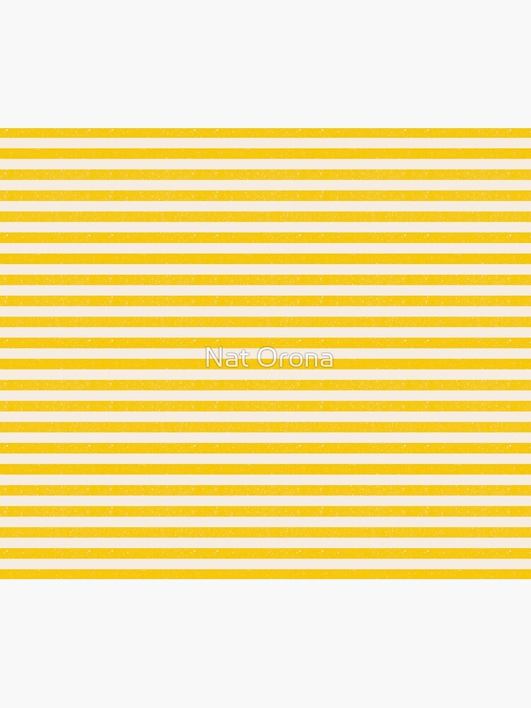 Thumbnail 6 of 6, Throw Blanket, Rustic textured stripes - Yellow and white designed and sold by natalisapattern.