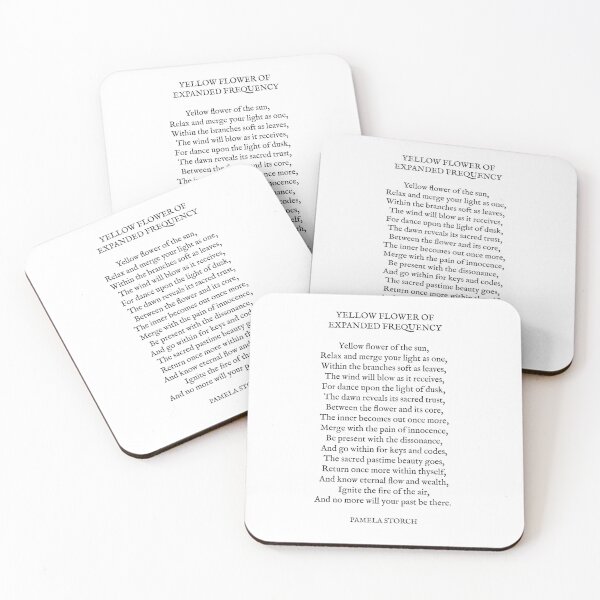 Item preview, Yellow Flower of Expanded Frequency Poem designed and sold by Pamela Storch.