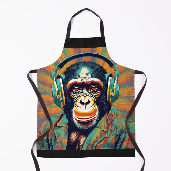 Item preview, Retro chillin chimp in suit designed and sold by NicMacTees.