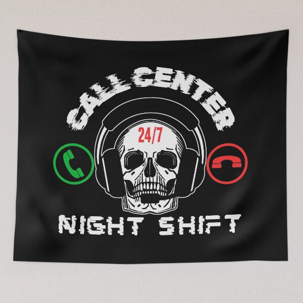 Item preview, Call Center, night shift, halloween night designed and sold by OmikronStore.