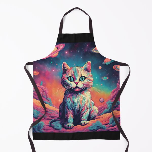 Item preview, Retro trippy kitten on another planet designed and sold by NicMacTees.