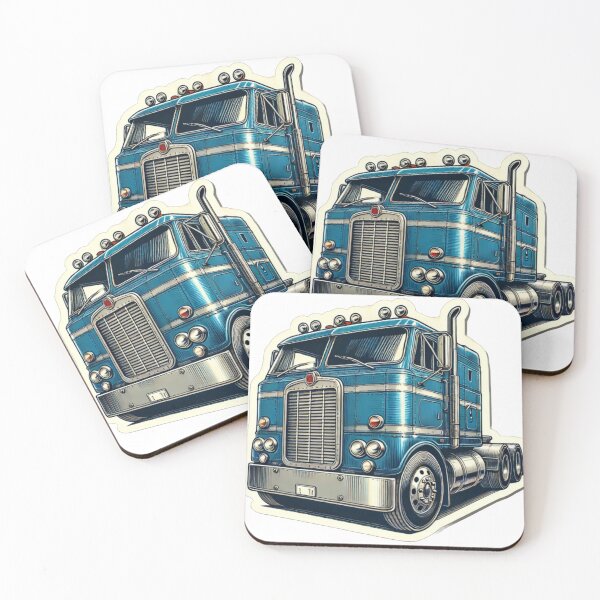 Item preview, Classic cabover truck from America. designed and sold by NMCStickers.