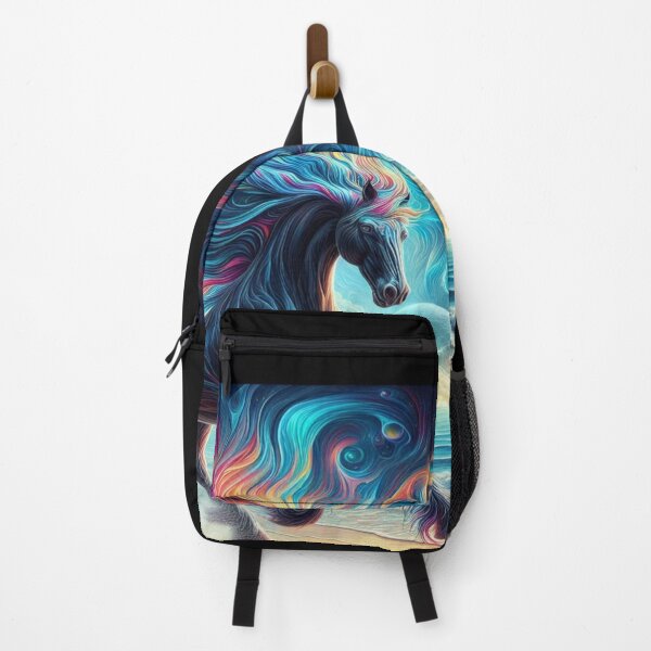 Item preview, Friesian at the Beach designed and sold by PamsAIArt.
