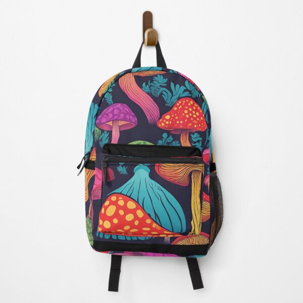 Item preview, Retro trippy mushroom pattern designed and sold by NicMacTees.