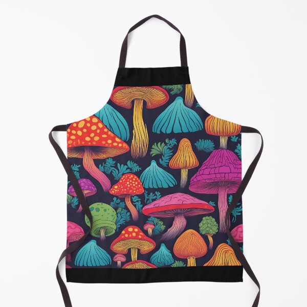 Item preview, Retro trippy mushroom pattern designed and sold by NicMacTees.