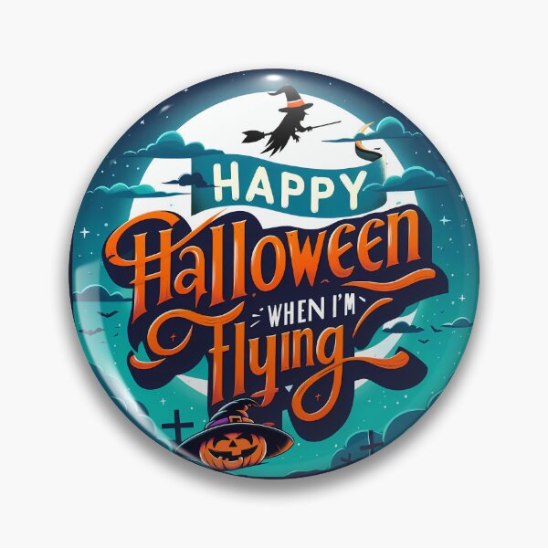 Item preview, Happy Halloween witch Flying, typography designed and sold by maxmaj.