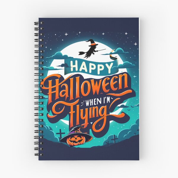 Item preview, Happy Halloween witch Flying, typography designed and sold by maxmaj.