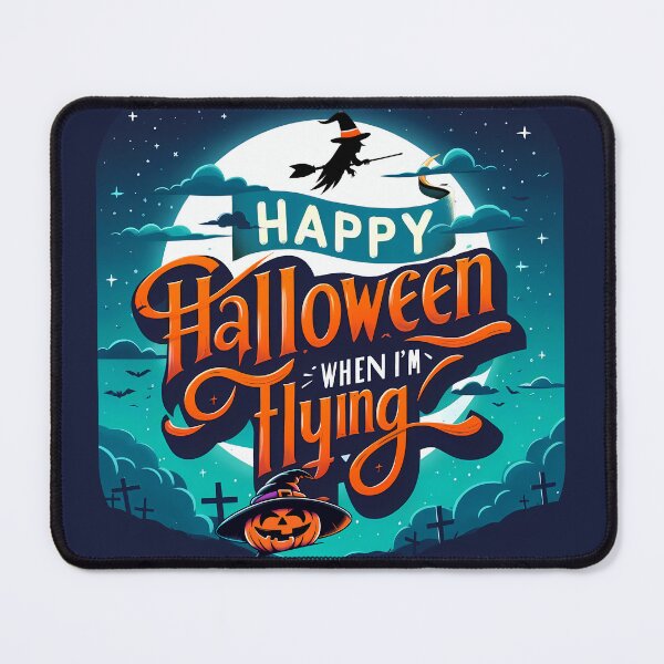 Item preview, Happy Halloween witch Flying, typography designed and sold by maxmaj.