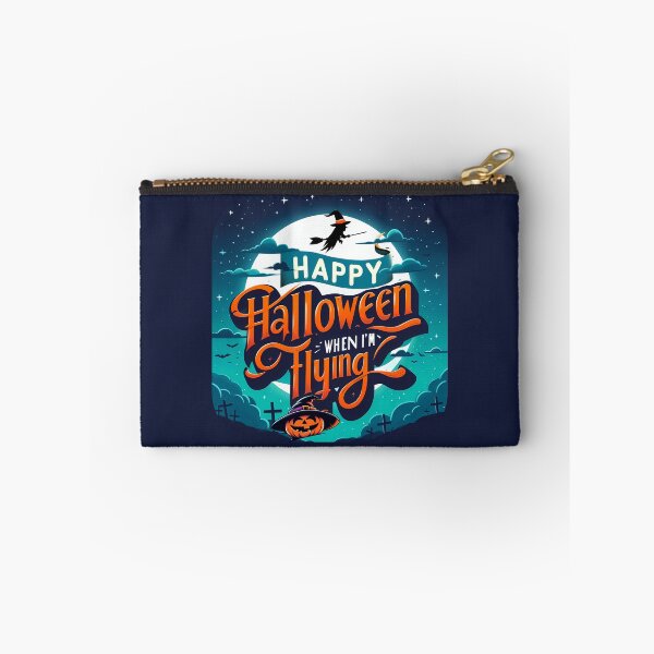 Item preview, Happy Halloween witch Flying, typography designed and sold by maxmaj.