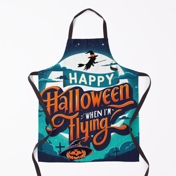 Item preview, Happy Halloween witch Flying, typography designed and sold by maxmaj.