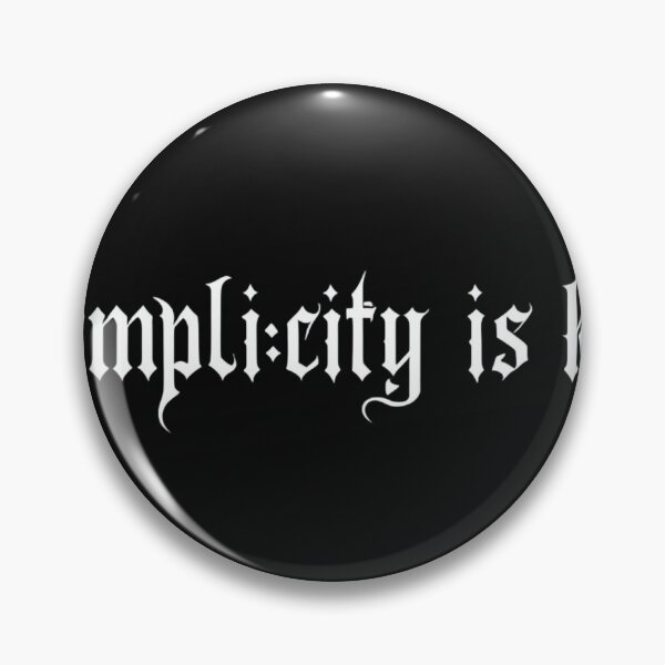 Item preview, Gothic Minimalist Design: Typographic Art 'Simplicity is Key' designed and sold by FRADEX STORE.