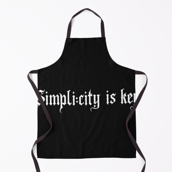 Item preview, Gothic Minimalist Design: Typographic Art 'Simplicity is Key' designed and sold by FRADEX STORE.