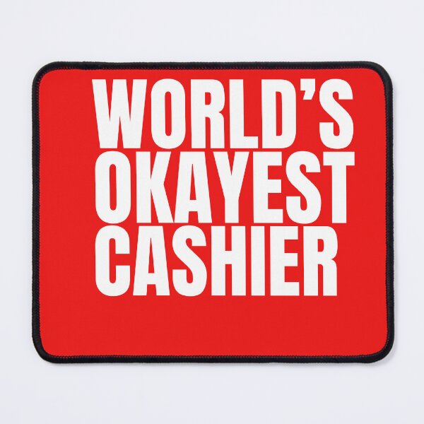 Item preview, World's Okayest Cashier - Whites designed and sold by Cutsandsparks.