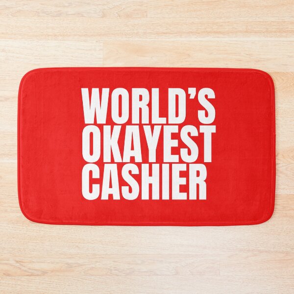 Item preview, World's Okayest Cashier - Whites designed and sold by Cutsandsparks.