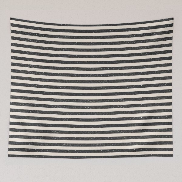Item preview, Rustic textured stripes - Charcoal black and white designed and sold by Illustrated by Nat.