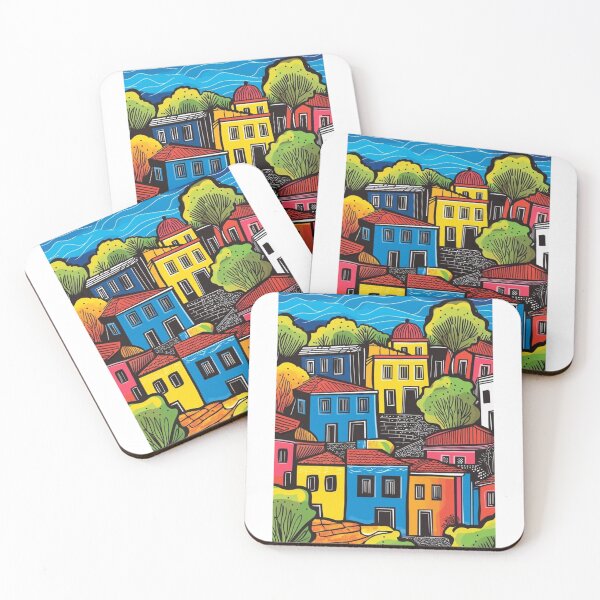 Item preview, Colorful Mediterranean Villa designed and sold by PaperieJennifer.