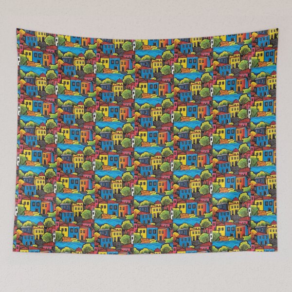 Item preview, Colorful Mediterranean Villa designed and sold by PaperieJennifer.