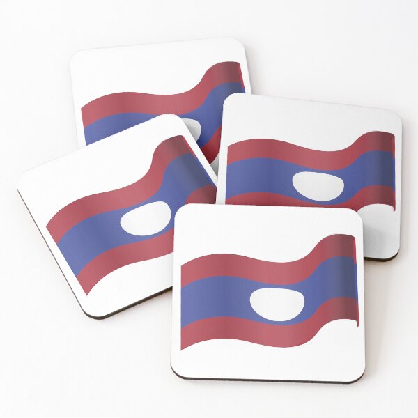 Item preview, Laos Flag designed and sold by HarveyHandcraftsandDesigns.