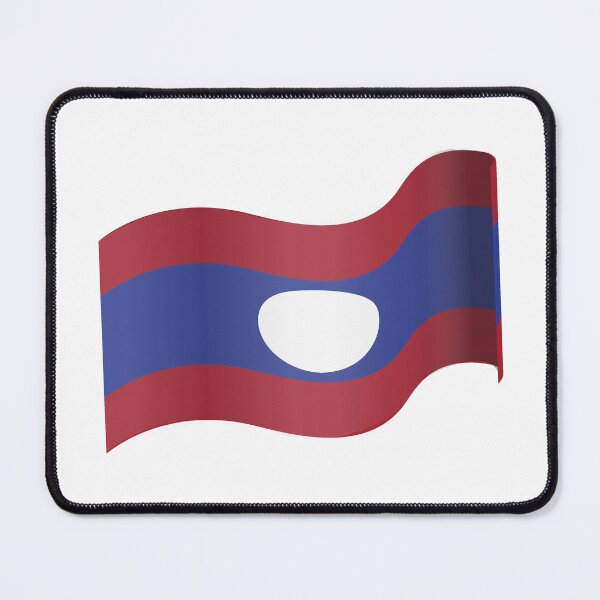 Item preview, Laos Flag designed and sold by HarveyHandcraftsandDesigns.