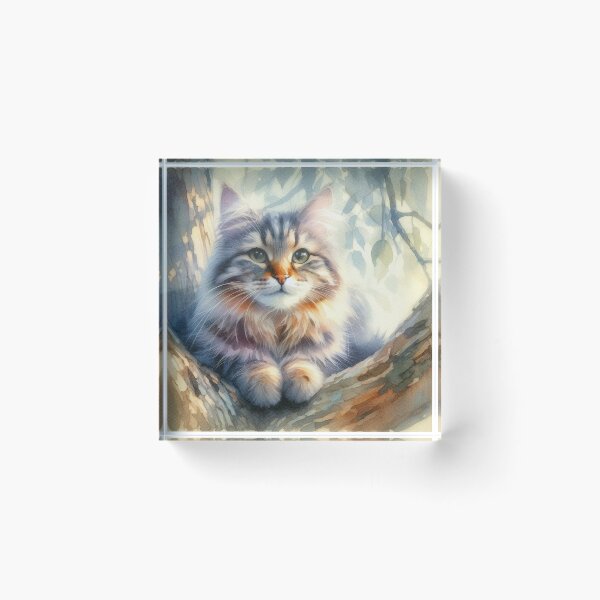 Item preview, Tabby In Tree designed and sold by PamsAIArt.