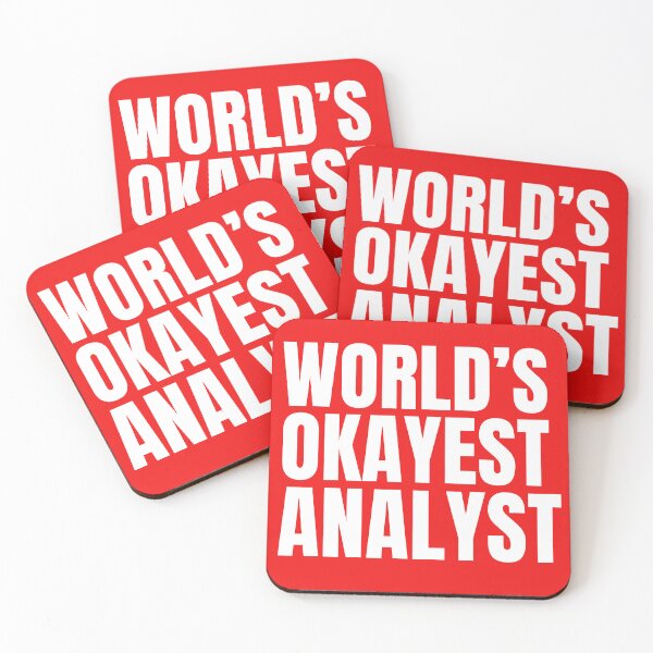 Item preview, World's Okayest Analyst - White designed and sold by Cutsandsparks.