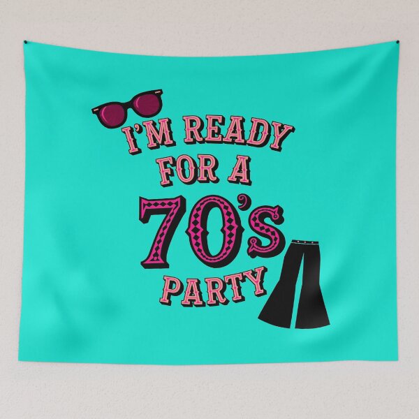 Item preview, Estoy listo para una fiesta de los años 70. Cita retro designed and sold by TheArtOfPat.