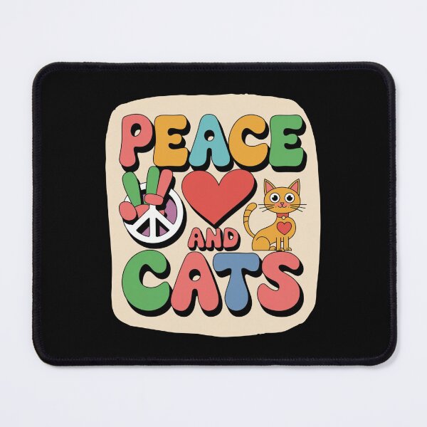 Item preview, Peace, Love and Cats designed and sold by Crazy Before Cats.