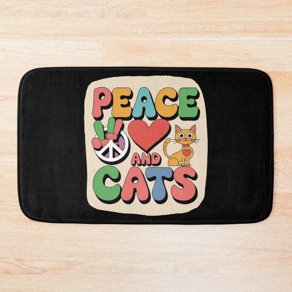 Item preview, Peace, Love and Cats designed and sold by Crazy Before Cats.