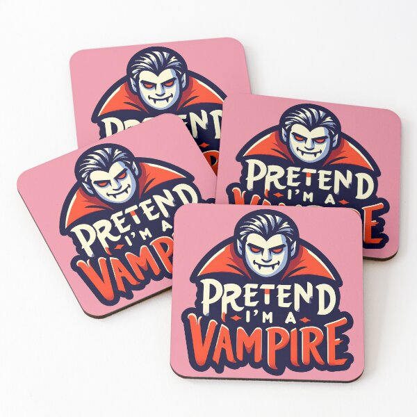 Item preview, Pretend I'm a Vampire, typography designed and sold by maxmaj.