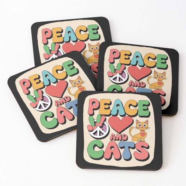 Item preview, Peace, Love and Cats designed and sold by Crazy Before Cats.