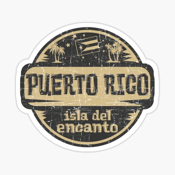 Isla Del Encanto Puerto Rico Design Sticker for Sale by MyBeesTees