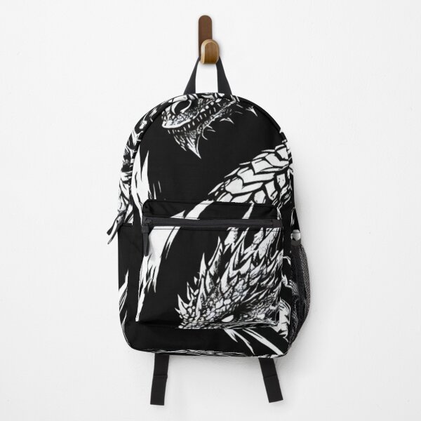 Item preview, Gothic Epic Design: Detailed Black and White Dragon Emblem designed and sold by FRADEX STORE.