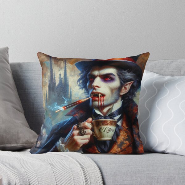 Item preview, Realistic Vampire Drinking Coffee designed and sold by Travelcases.