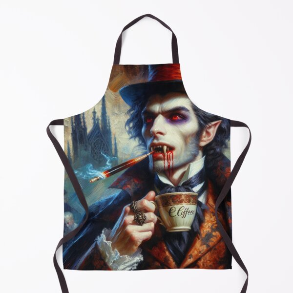 Item preview, Realistic Vampire Drinking Coffee designed and sold by Travelcases.